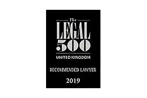 Legal 500 Leading Firm — 2019